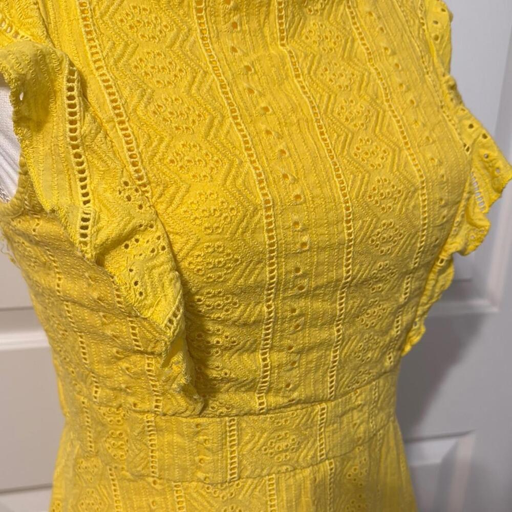 Ecowish Yellow Ruffle Midi Dress - Picture 8 of 12